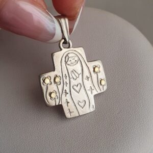 Dije Cruz Virgen Niña PYO 3.5CM