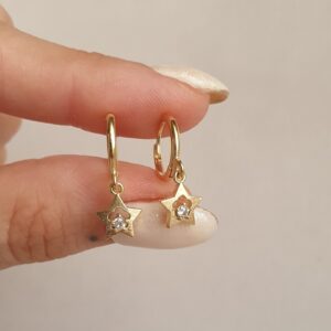 Argollas Estrella 2cm