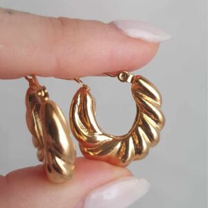 Argollas Torzadas 2CM