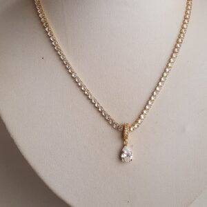 Collar Gota Strass 40-50CM